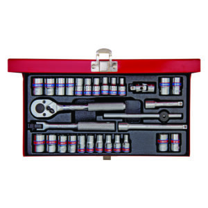 King Tony SOCKET SET 1/4" 30PC METRIC & IMPERIAL 12PT