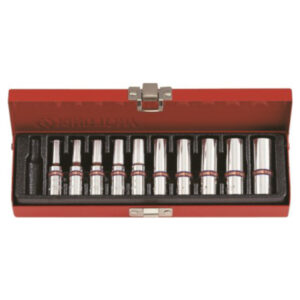 King Tony SOCKET SET 1/4" IMPERIAL DEEP 5/32" - 1/2"
