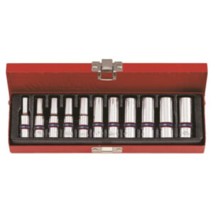 King Tony SOCKET SET 1/4" METRIC DEEP 4 - 13MM 6P