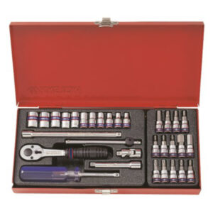 King Tony SOCKET SET 1/4" WITH BITS 4-13MM 31PC