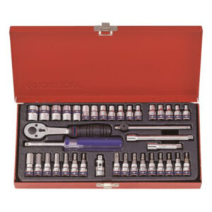 King Tony SOCKET & BIT SET 1/4" METRIC 4-13MM 6P 39PC