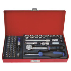 King Tony SOCKET SET 1/4" METRIC WITH BITS 4-14MM 51PC
