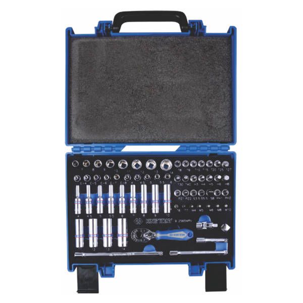 King Tony 65PC 1/4"DR 6PT SOCKET & BIT SET