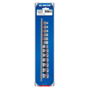King Tony SOCKET SET 3/8" METRIC RAIL 7-19MM 12P