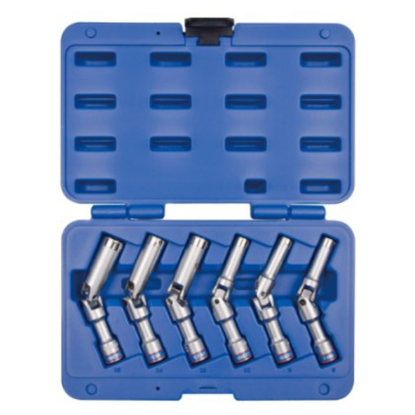 King Tony SOCKET SET GLOW PLUG 6PC 8-16MM