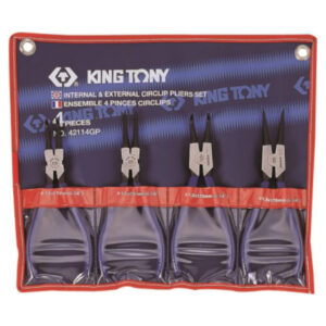 King Tony PLIERS CIRCLIP SET 4PC 180MM