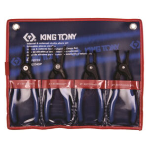 King Tony PLIERS CIRCLIP SET 4PC 180mm