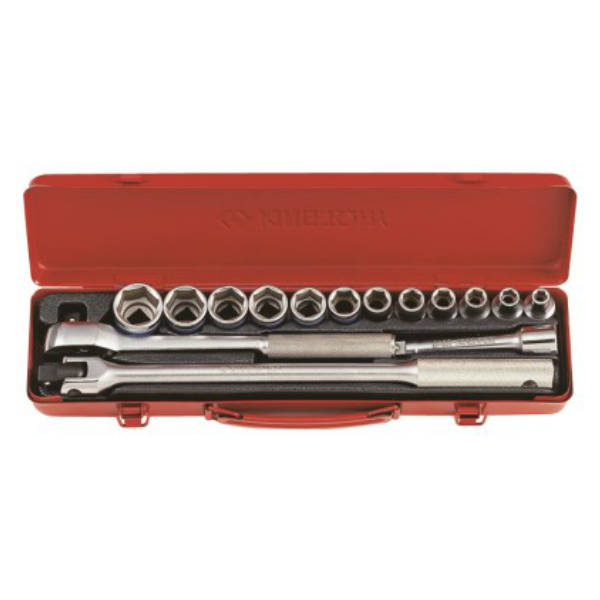 King Tony SOCKET SET 15PC 1/2" 8-27MM 6P