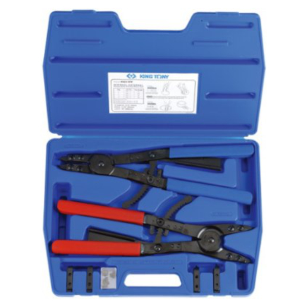 King Tony PLIERS CIRCLIP 406MM INTERCHANGEABLE TIPS 11PC