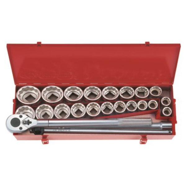 King Tony SOCKET SET 24PC 3/4" COMBINATION METRIC AND S.A.E