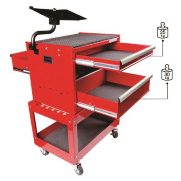 King Tony TOOL TROLLEY REVERSIBLE DRAWS BALL BEARING