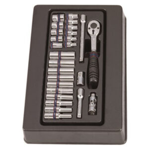 King Tony SOCKET SET 1/4" DEEP AND STANDARD 4-13MM 26PC