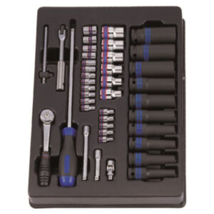 King Tony SOCKET SET COMBINATION 40PC 1/2" STD AND IMPACT