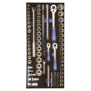 King Tony SOCKET SET COMBINATION 1/4" - 3/8" & 1/2" EVA FOAM