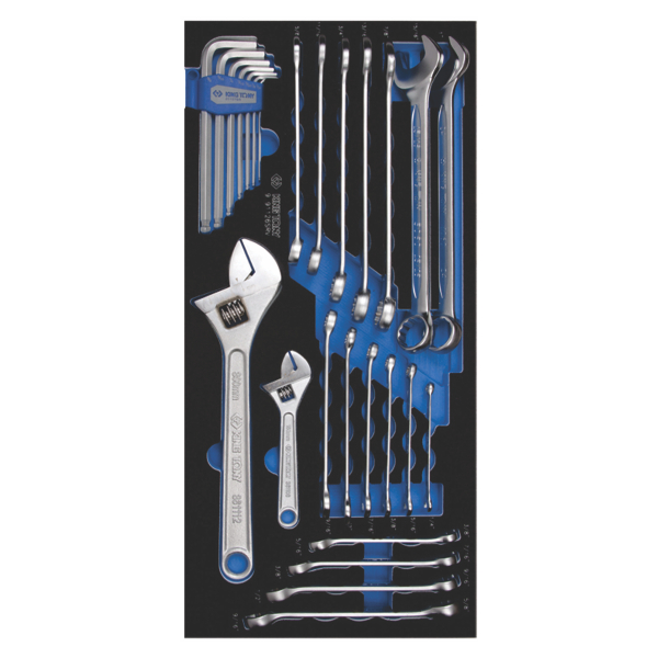 King Tony SPANNER COMBINATION SET 26PC SAE EVA FOAM
