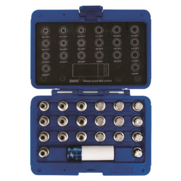 King Tony WHEEL LOCK SOCKETS SET BMW