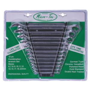 Micro-Tec Spanner Set Combination 6-22Mm 12Pc